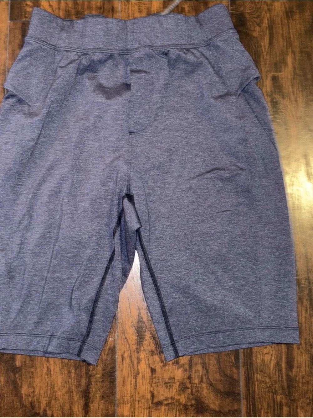 Lululemon Men's Athletic Heather Navy Performance Shorts